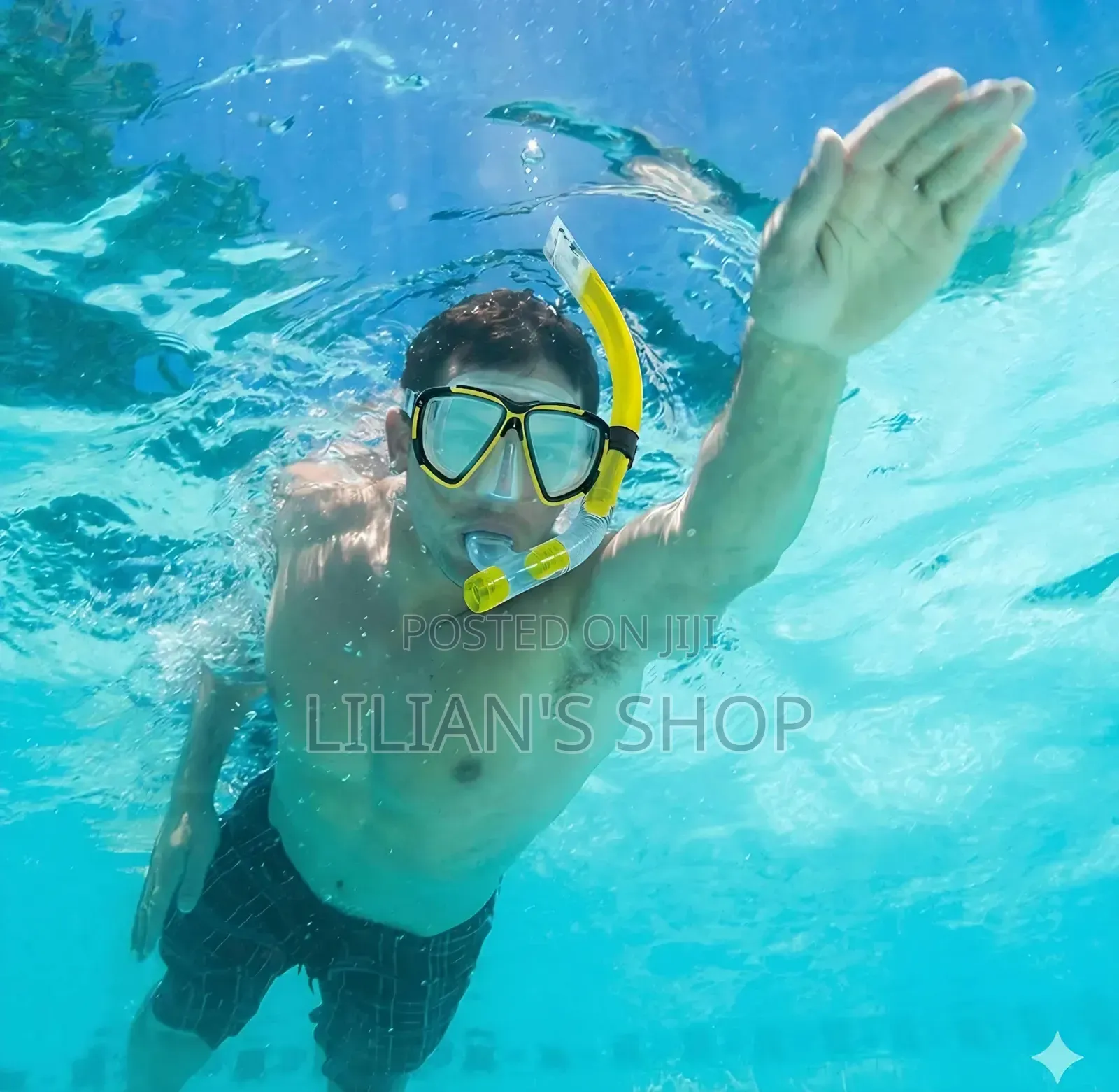 Anti-Fog Goggles With Breathing Pipe Snorkel Set