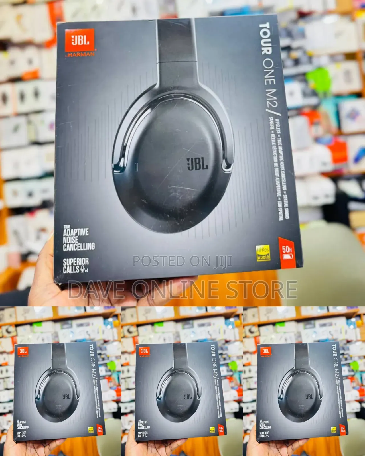 JBL Tour One M2 Wireless Over-Ear Headphones.