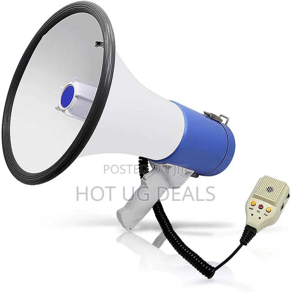 Professional 50W Handheld Megaphone With Detachable Microphone & Siren