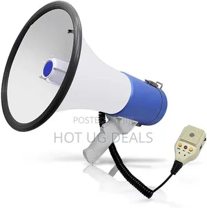 Professional 50W Handheld Megaphone With Detachable Microphone & Siren