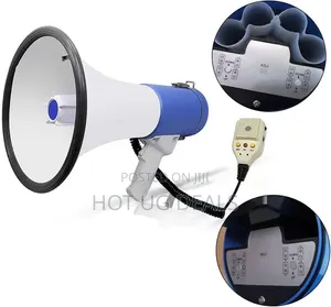 Professional 50W Handheld Megaphone With Detachable Microphone & Siren