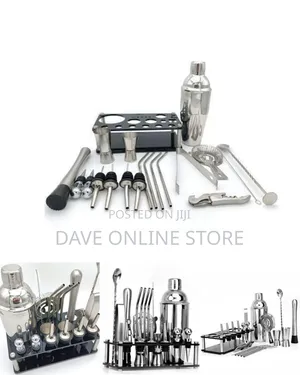 20-Piece Stainless Steel Boston Cocktail Shaker Set