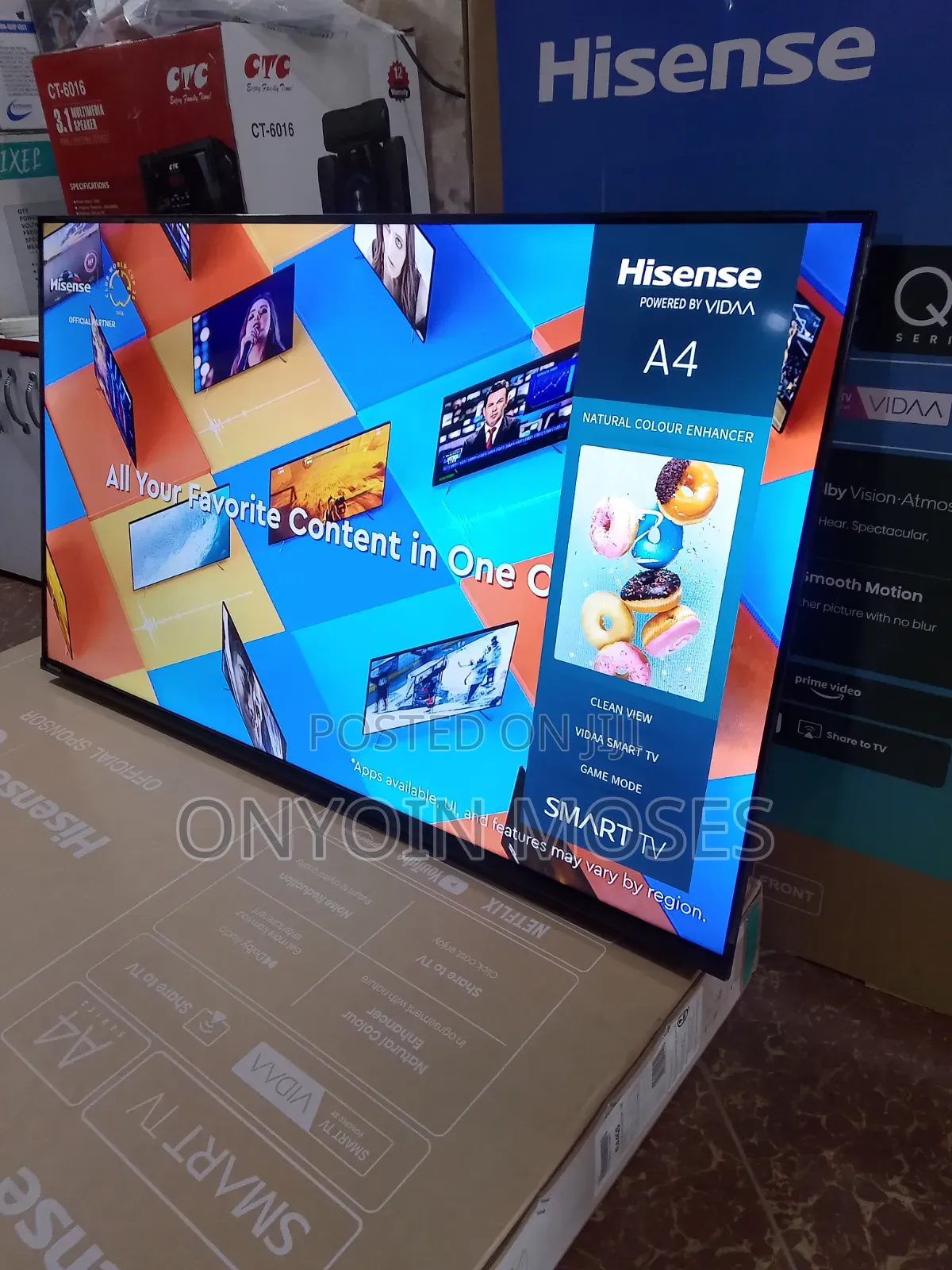 HISENSE 43 Inches A4 Smart Vidaa TV