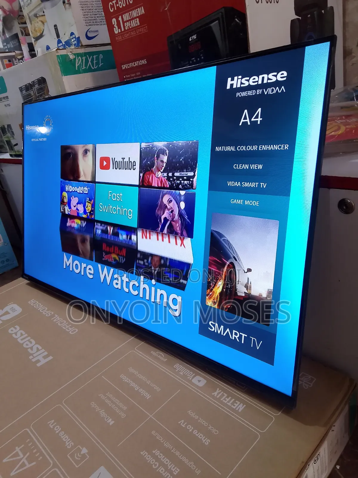 43" HISENSE A4 Smart Vidaa Frameless TV