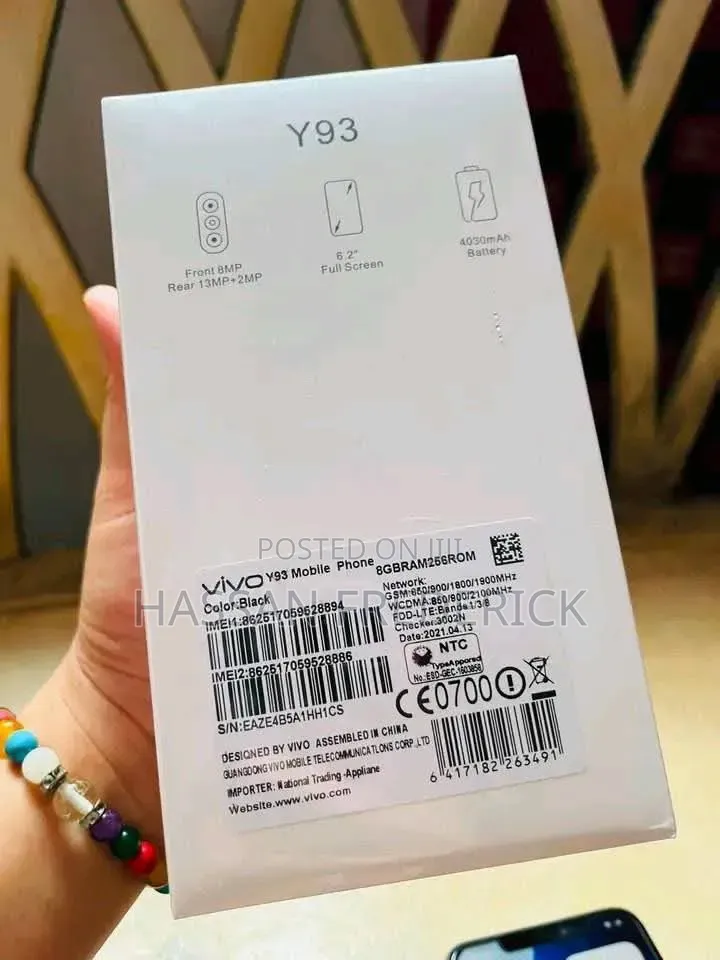Vivo Y93 128 GB Black