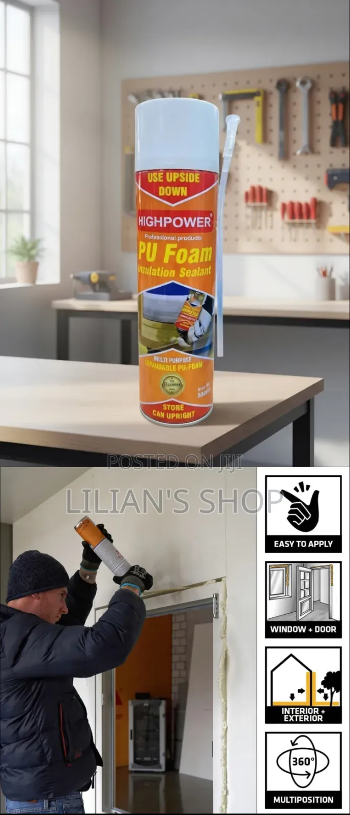 Multi-Purpose Expandable PU Foam Insulation Sealant