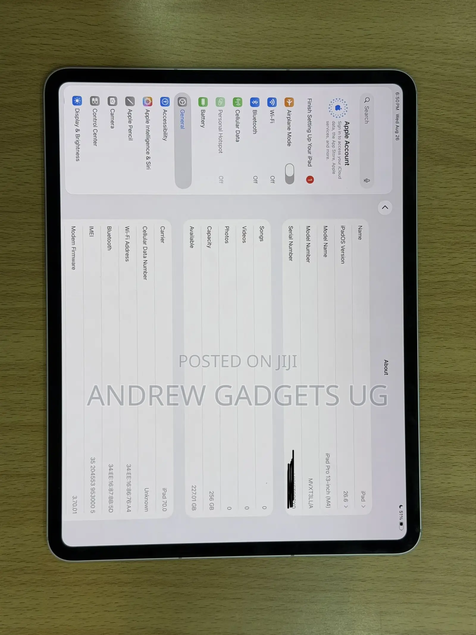 Apple iPad Pro 13 (2024) 256 GB Gray