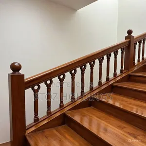 Wooden Stairs/Natural Wood Stairs Construction & Installation Setup