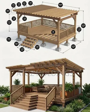 Pergolas/Modern Pergola Pavilion Construction Experts in Uganda
