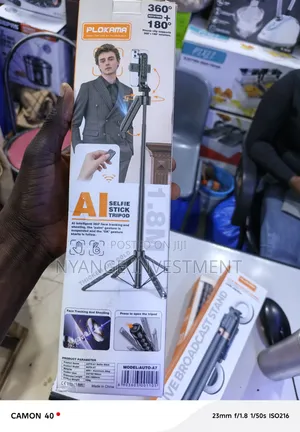 Plokama Auto-A7 AI Intelligent 360° Face Tracking Selfie Stick Tripod.