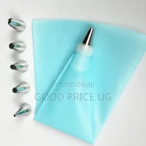 Reusable Silicone Pastry Piping Bag Kit