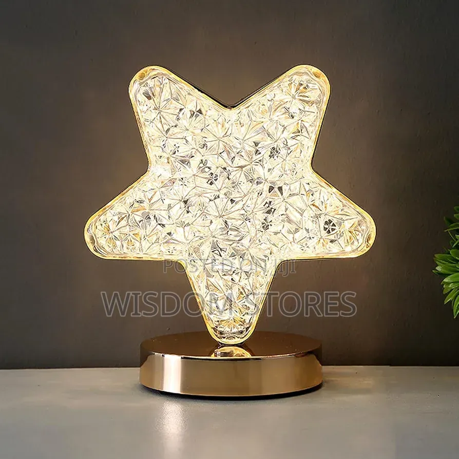 Rechargeable Star Crystal Table Lamp