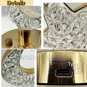 Rechargeable Star Crystal Table Lamp