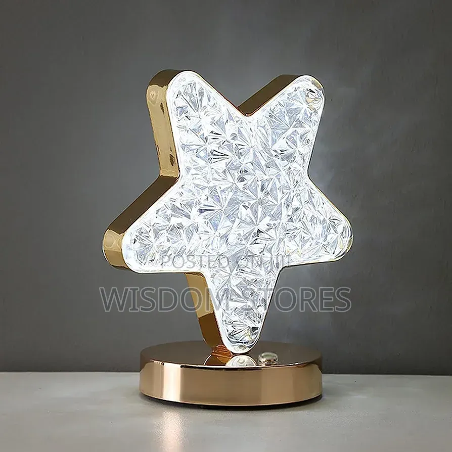 Rechargeable Star Crystal Table Lamp