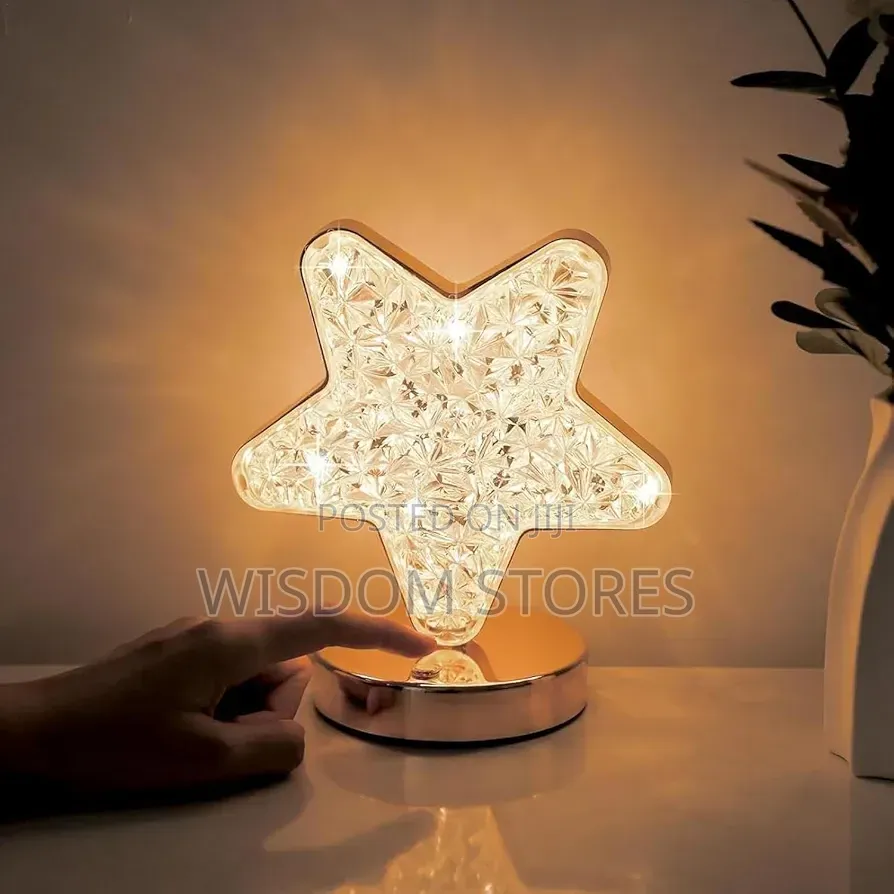 Rechargeable Star Crystal Table Lamp