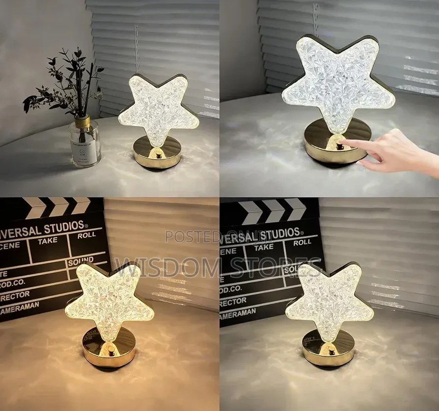 Rechargeable Star Crystal Table Lamp