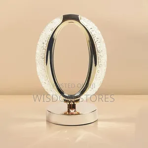 Touch Control 3-Way Dimmable Oval Crystal Table Lamp