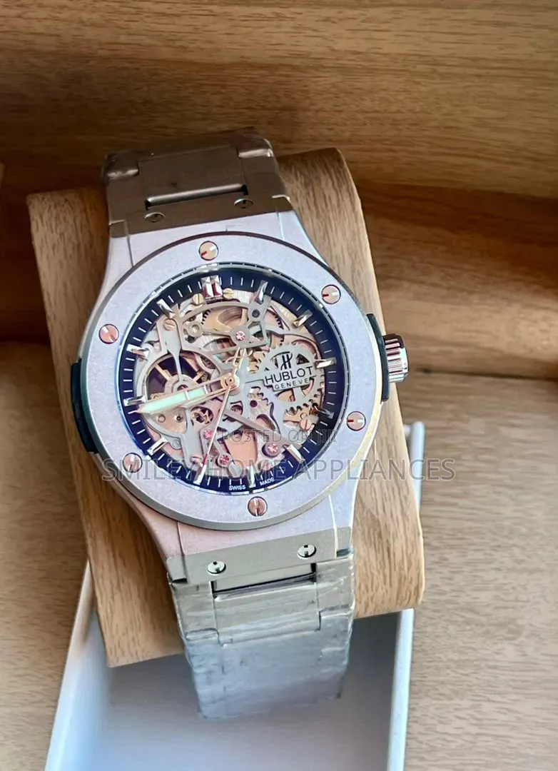 Brand New Mechanical Hublot Men's Wrist Time Edit Silver Strapped