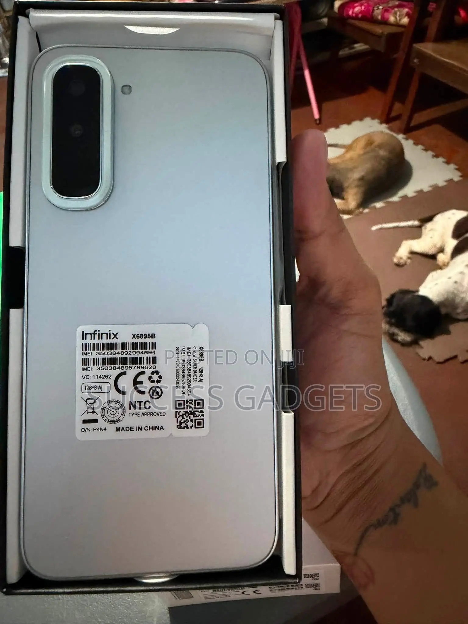 New Infinix Hot 70 Pro 5G+ 256 GB Silver