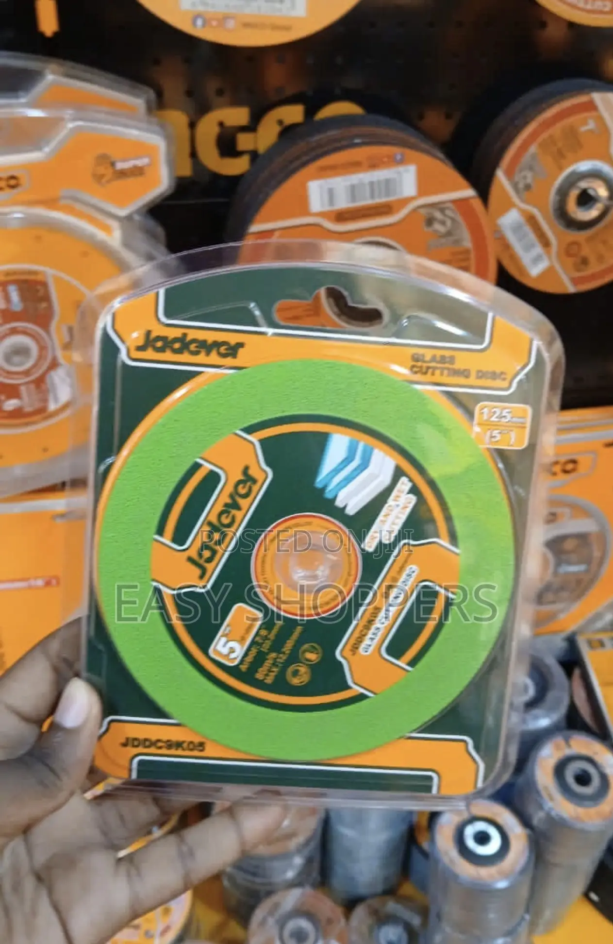 JADEVER Glass Cutting Disc 115mm Diameter, 22.2mm Arbor, Dry Cut