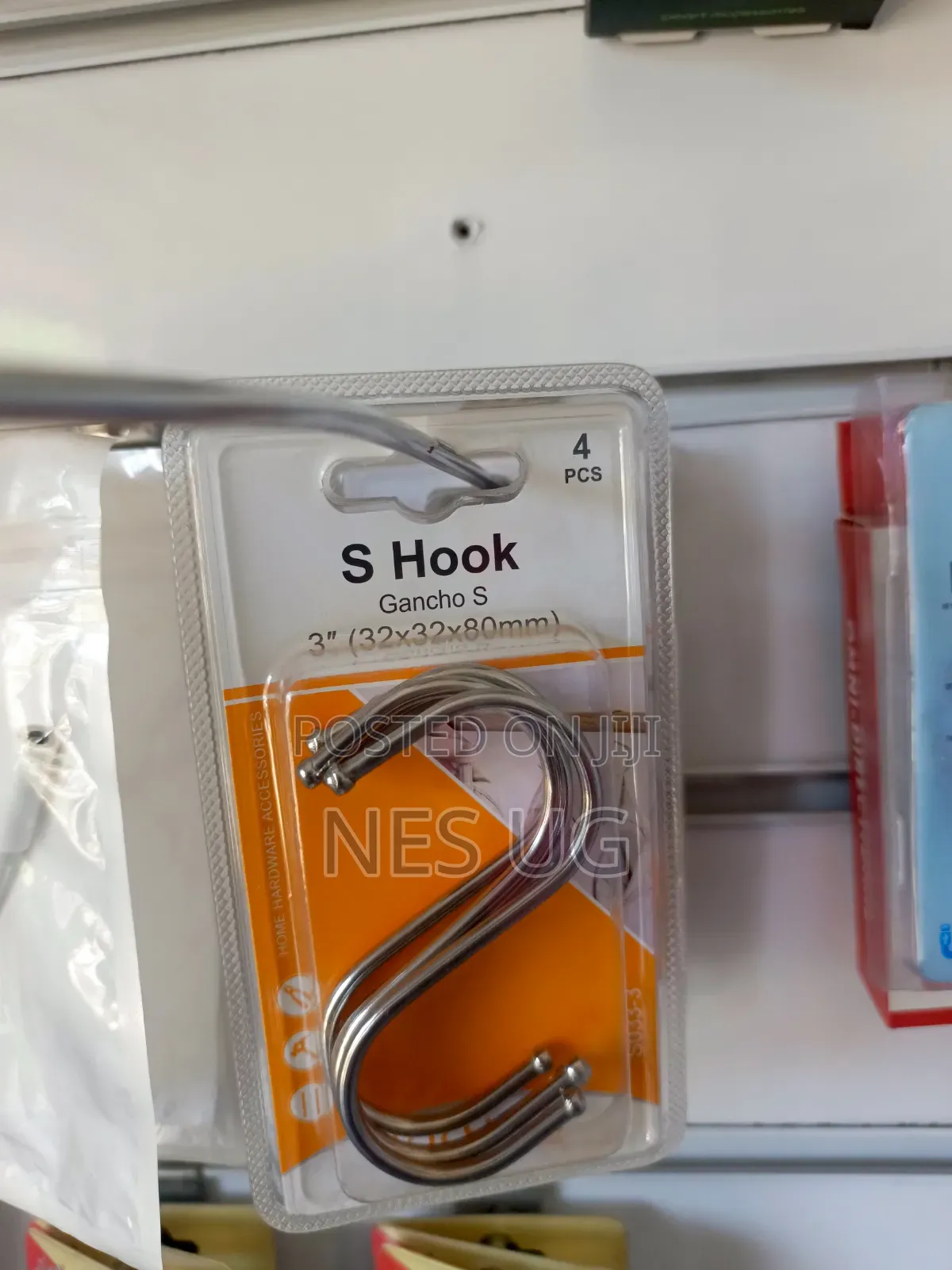 4Pcs Set Metal S Shape Hook 32*32*80mm - Silver