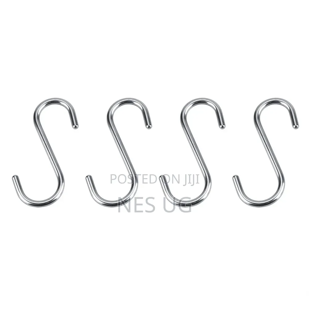 4Pcs Set Metal S Shape Hook 32*32*80mm - Silver