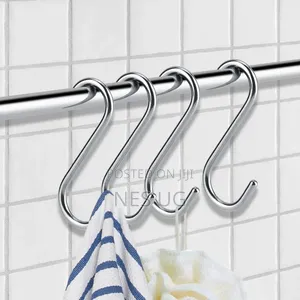 4Pcs Set Metal S Shape Hook 32*32*80mm - Silver