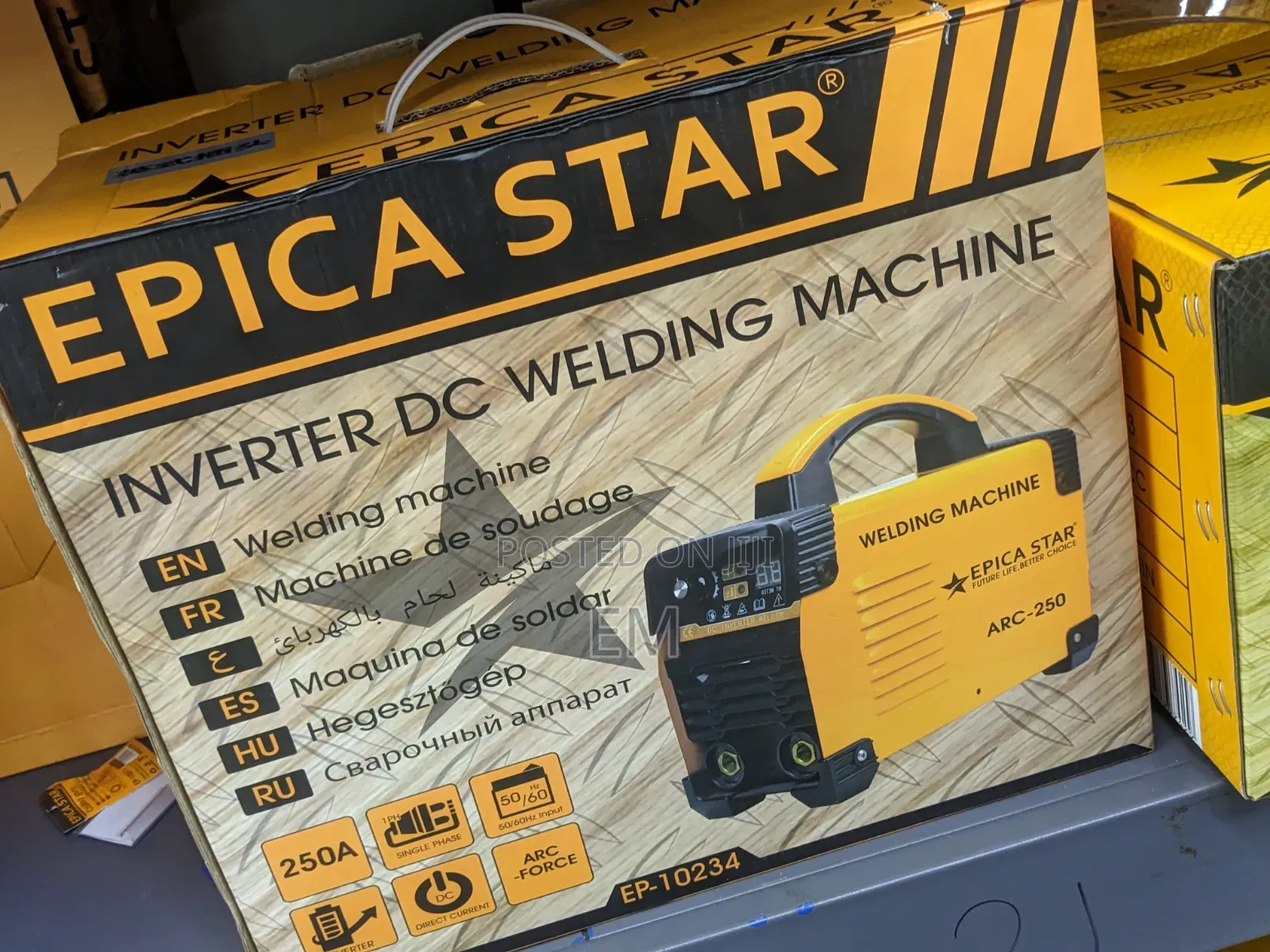 ARC-250 Inverter DC Welding Machine (Model: EP-10234).