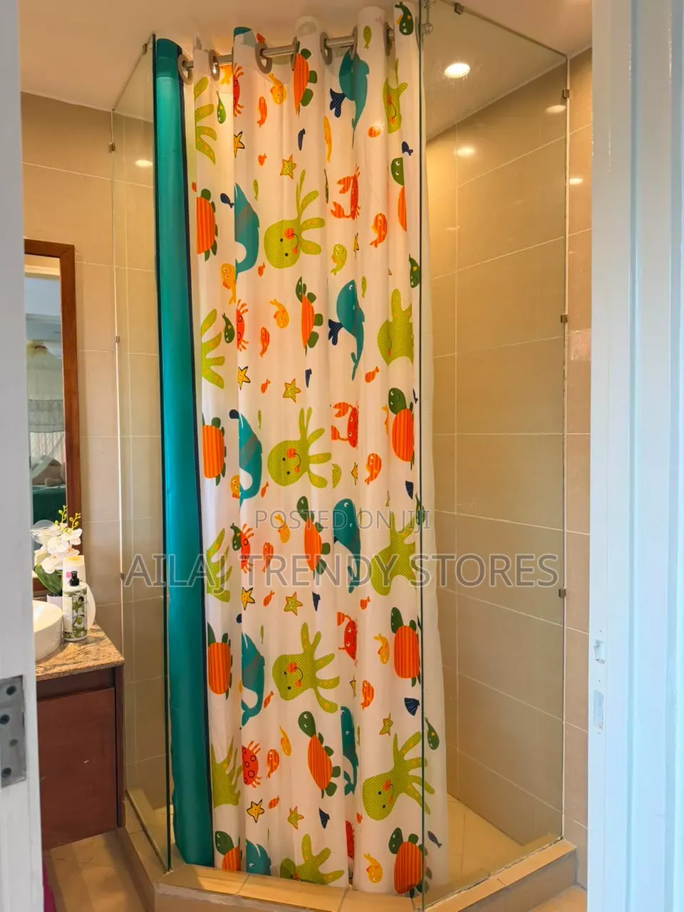 Privacy Bathroom Curtains Per Metre