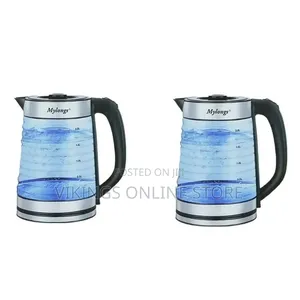 2.2L Glass Electric Kettle (Model MY-6602), a Blue and a 360-Degree