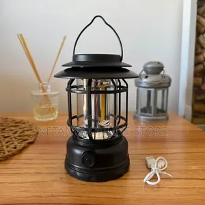Vintage-Style Portable LED Lantern