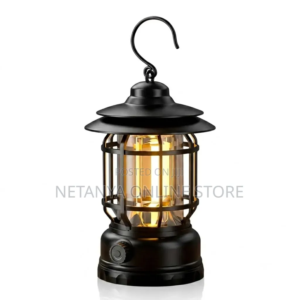 Vintage-Style Portable LED Lantern