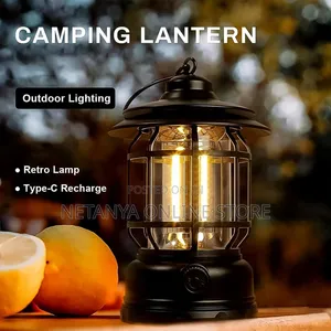 Vintage-Style Portable LED Lantern
