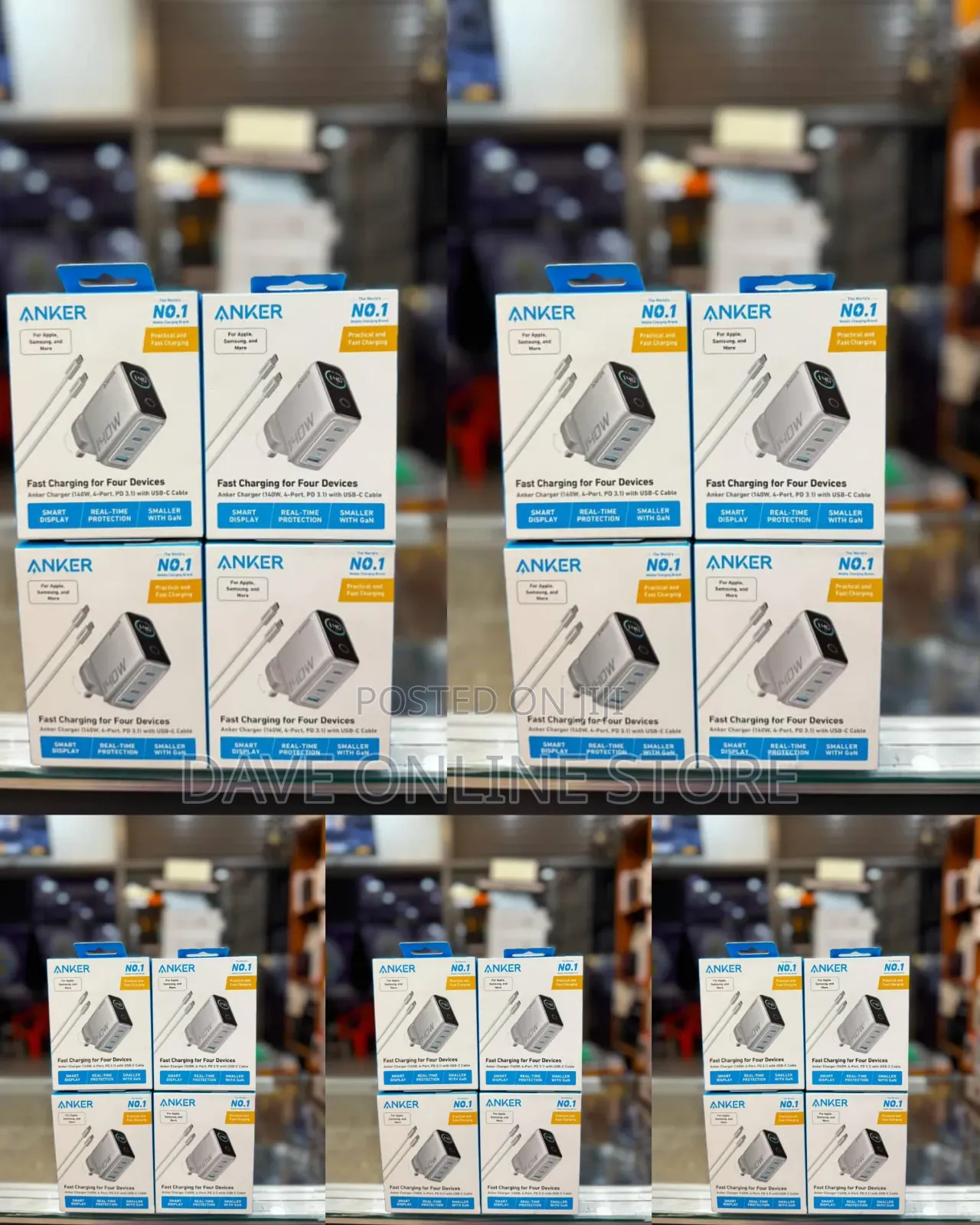 Anker 140W 4-Port USB-C Fast Charger (Model A2697