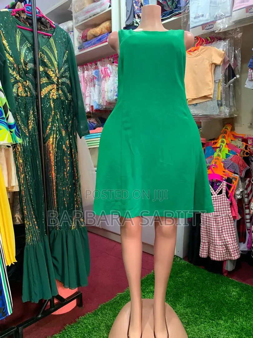 Green Round Dress for Plus Sizes