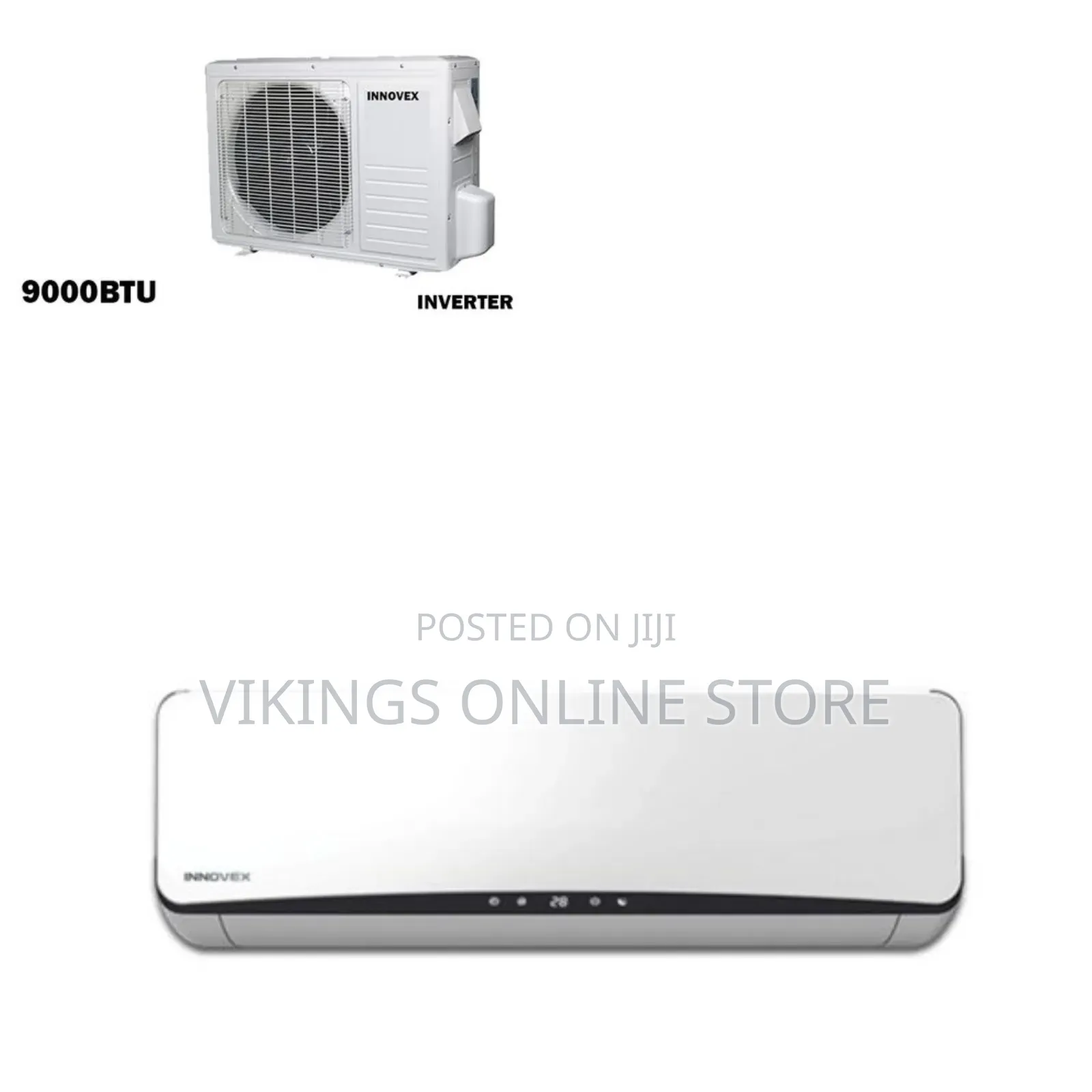 An Innovex 9000 BTU Inverter Split Air Conditioner White Wall-Mounted