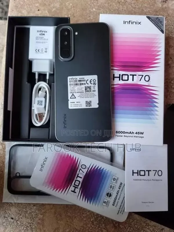 New Infinix Hot 70 256 GB Black