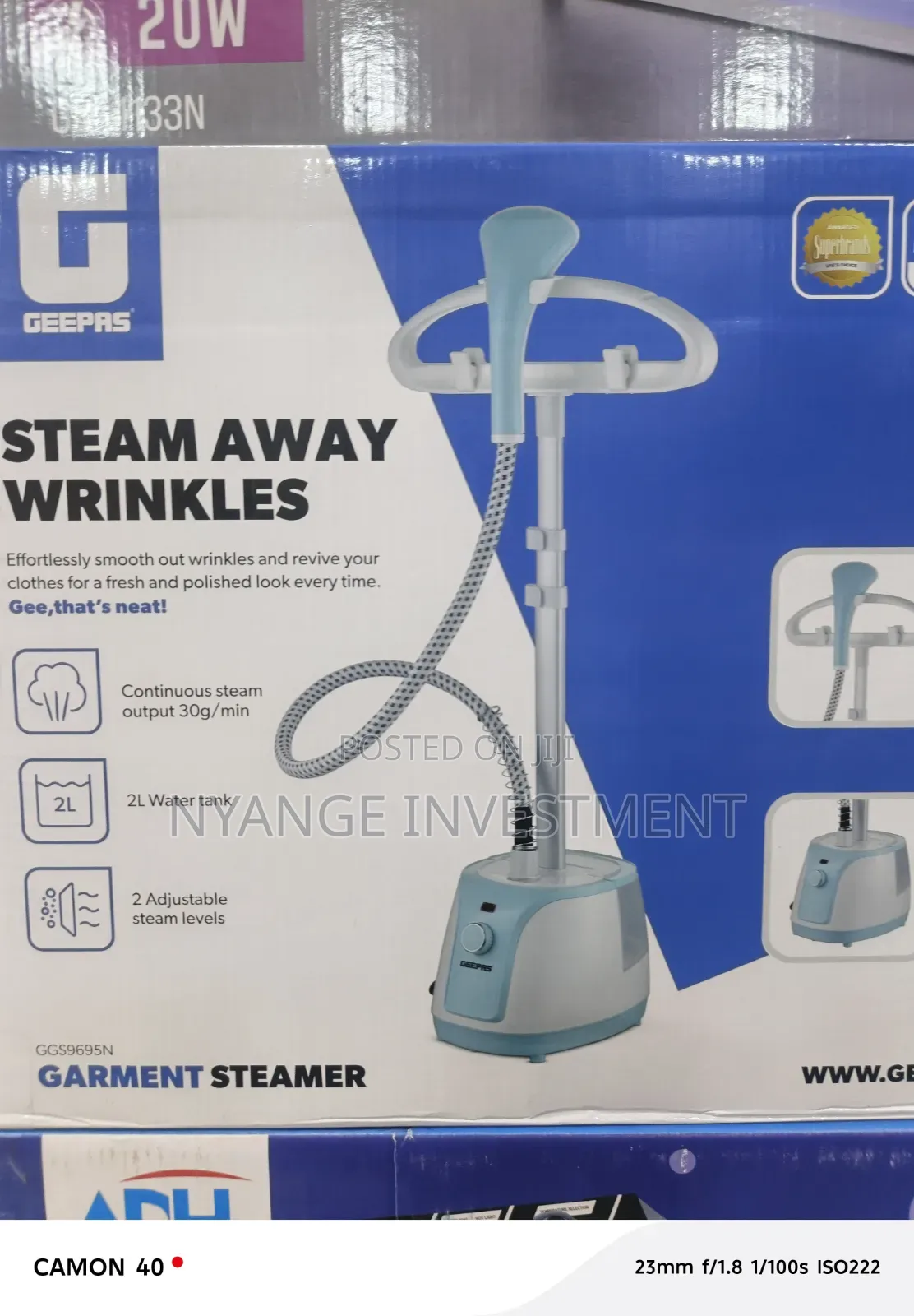 Geepas Garment Steamer . 2litres Garment Steamer