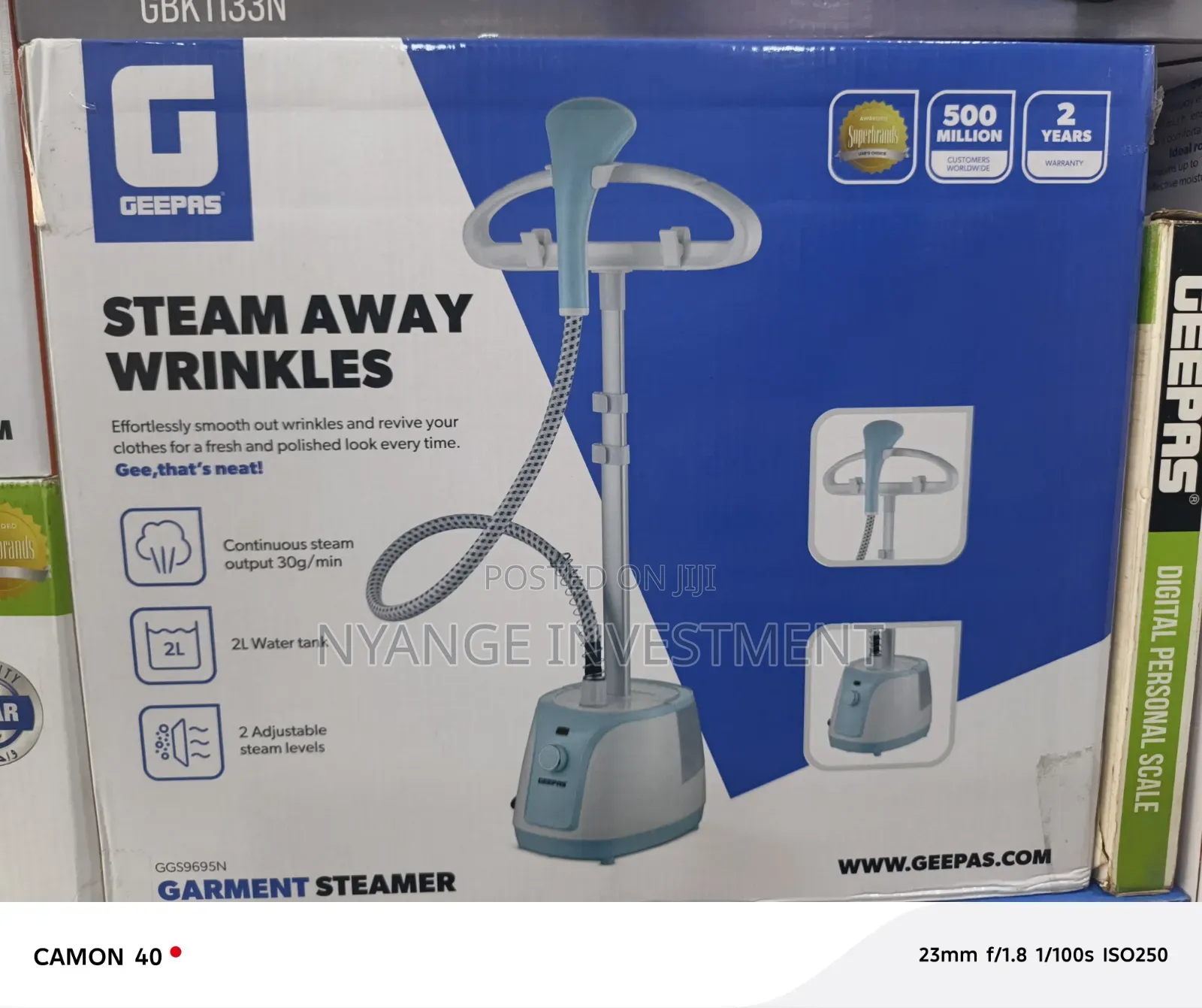 Geepas Garment Steamer . 2litres Garment Steamer