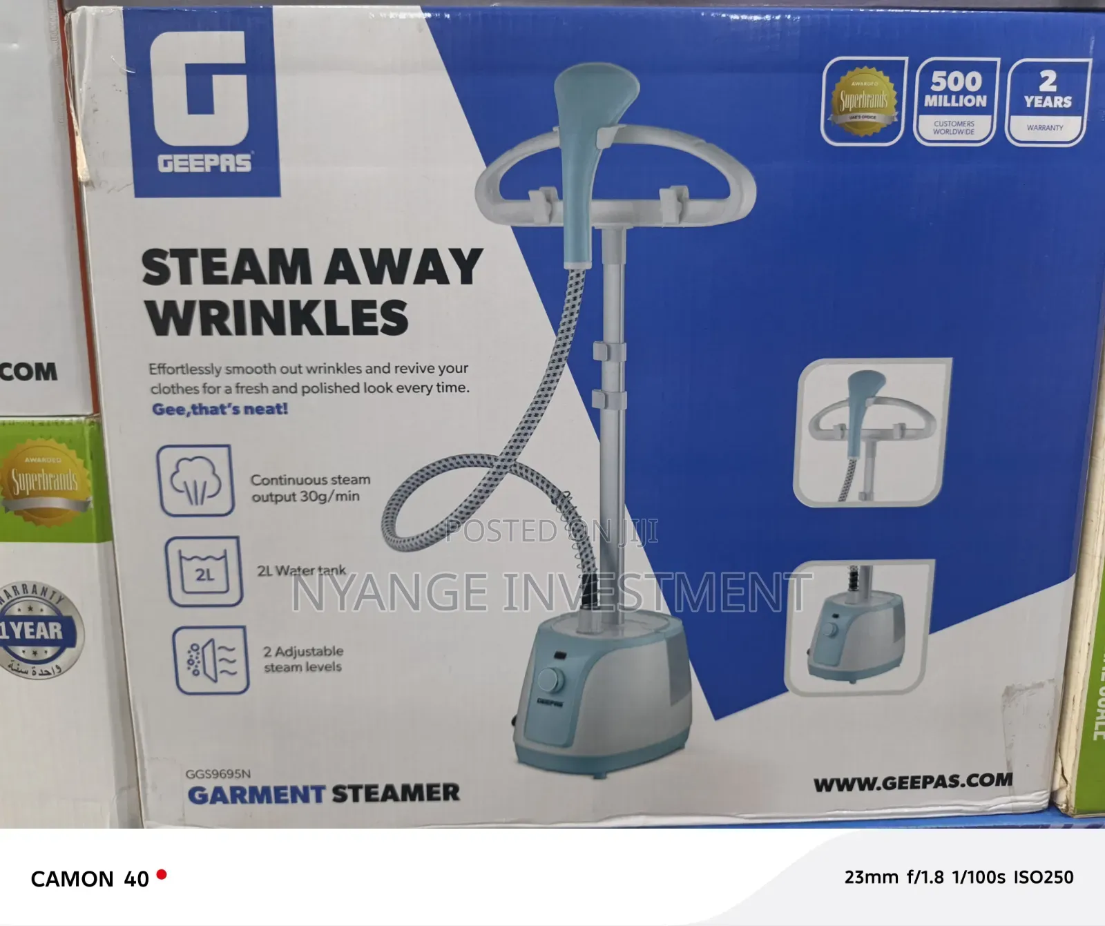 Geepas Garment Steamer . 2litres Garment Steamer