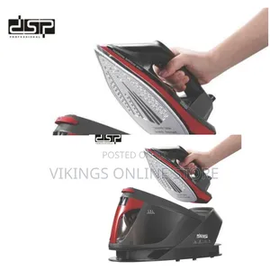 Professional Steam Generator Iron- Black and Red With Water Tank