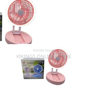 Multi-Functional Folding Storage Table Lamp and Circulating Fan