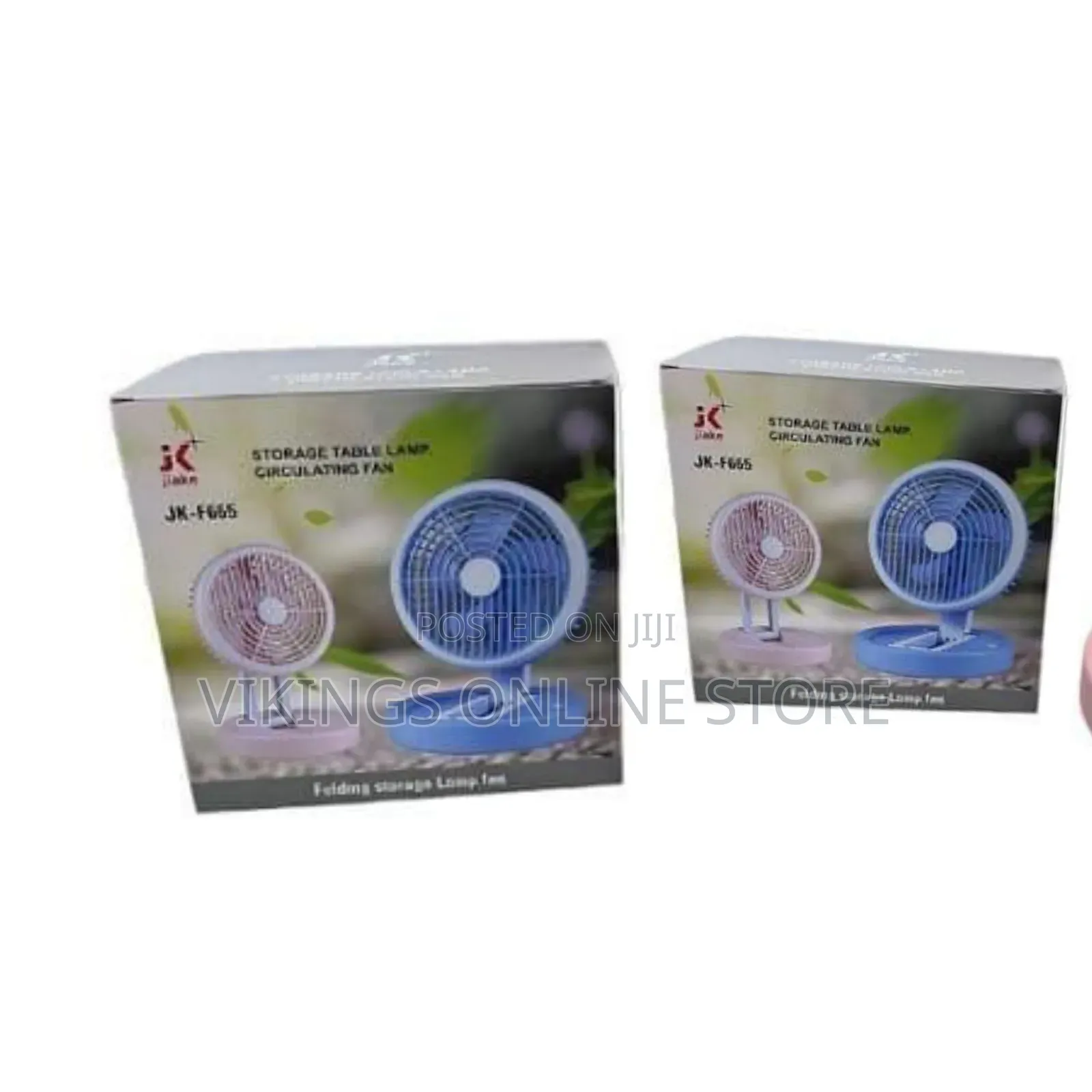 Multi-Functional Folding Storage Table Lamp and Circulating Fan