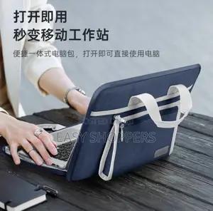 Multi-Functional Open-in-Bag  Laptop Sleeve and Workstation Case