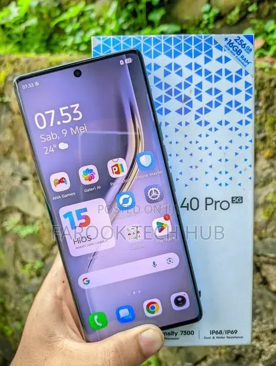 New Tecno Camon 40 Pro 5G 256 GB Gray