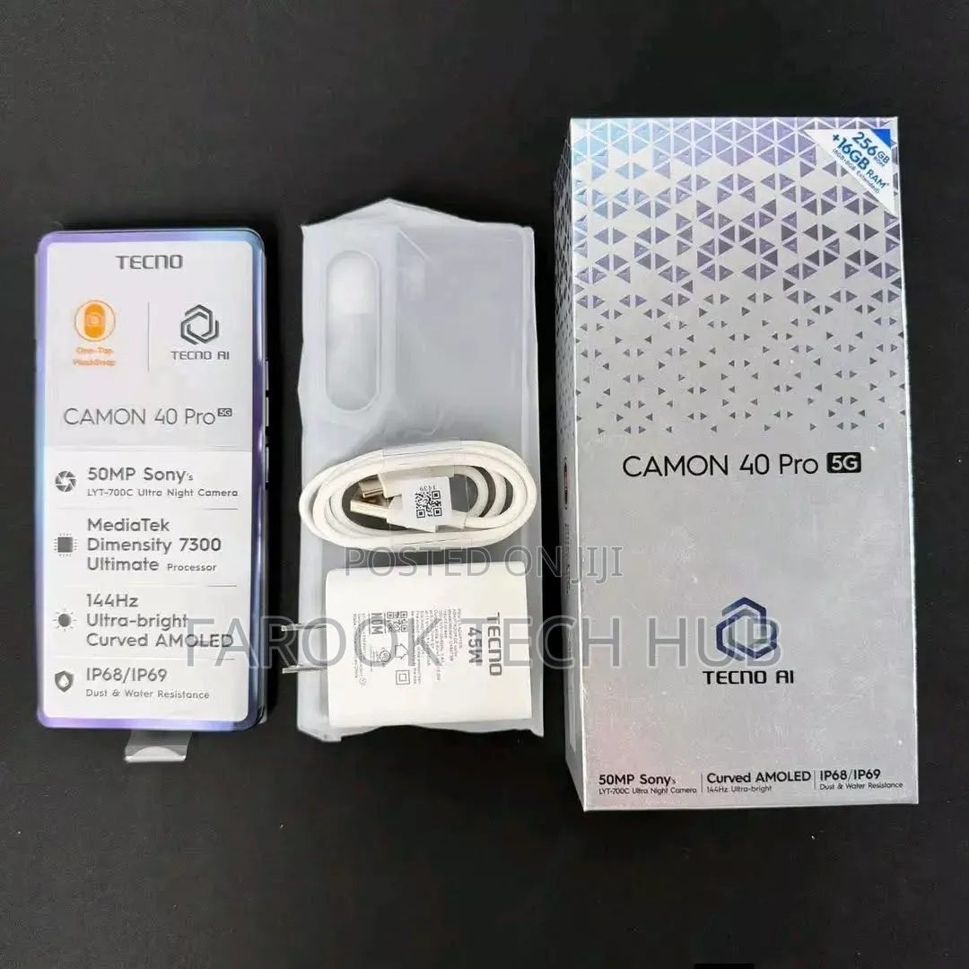 New Tecno Camon 40 Pro 5G 256 GB Blue