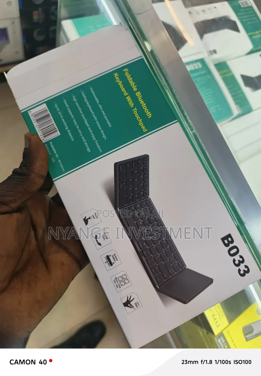 Portable Bluetooth Keyboard Foldable With Touchpad