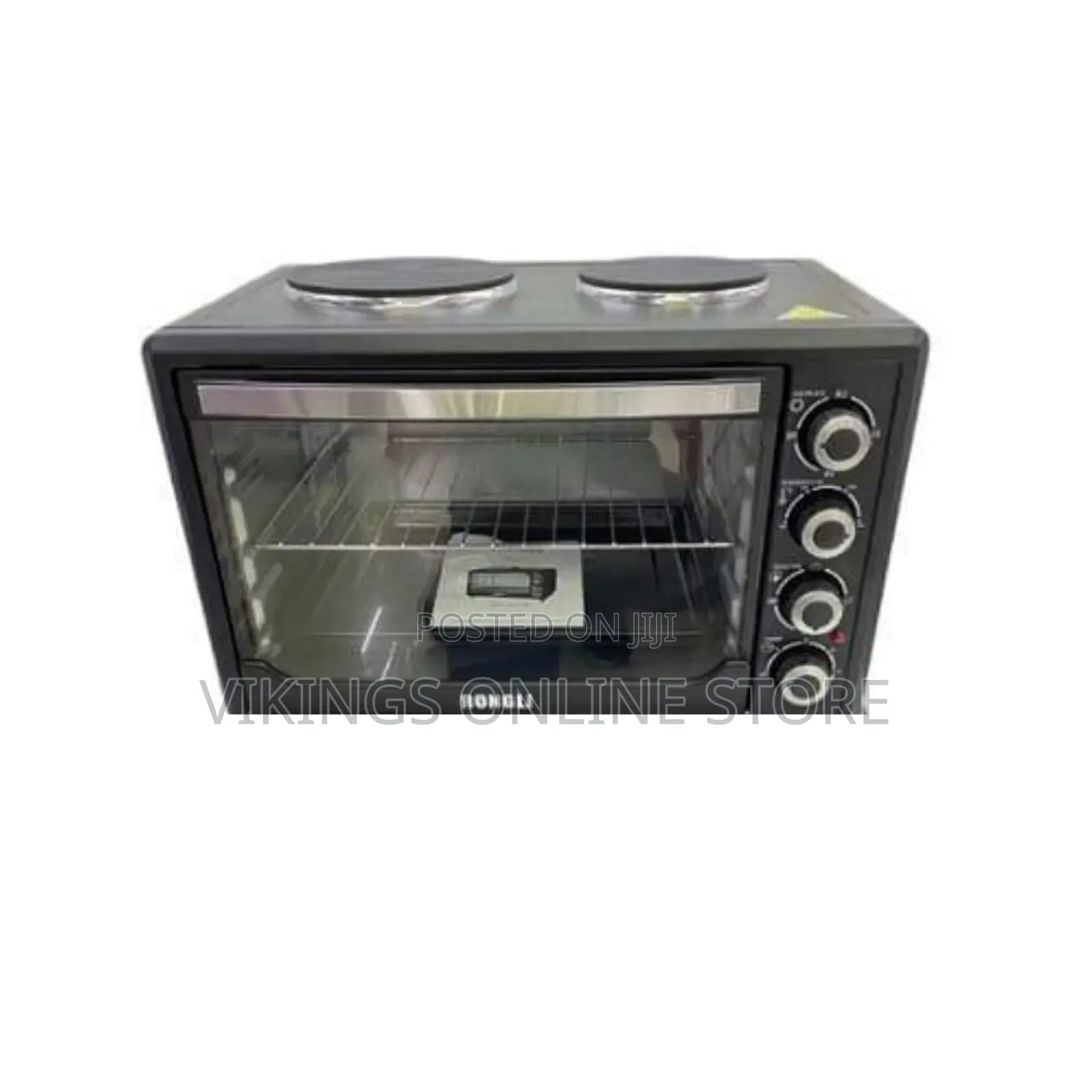 Rongli 3200W Electric Oven With Dual Hot Plates and a 48-Litre