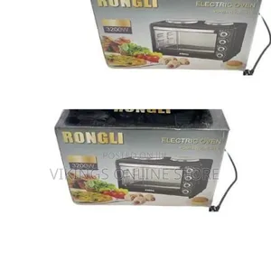 Rongli 3200W Electric Oven With Dual Hot Plates and a 48-Litre