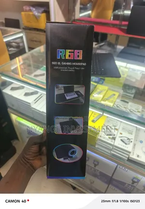 RGB Size-Xl Gaming Mousepad With a Microfiber Surface, Touch Control